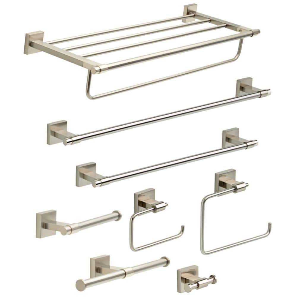 Maxted Satin Nickel Wall Mounted Double Robe Hook