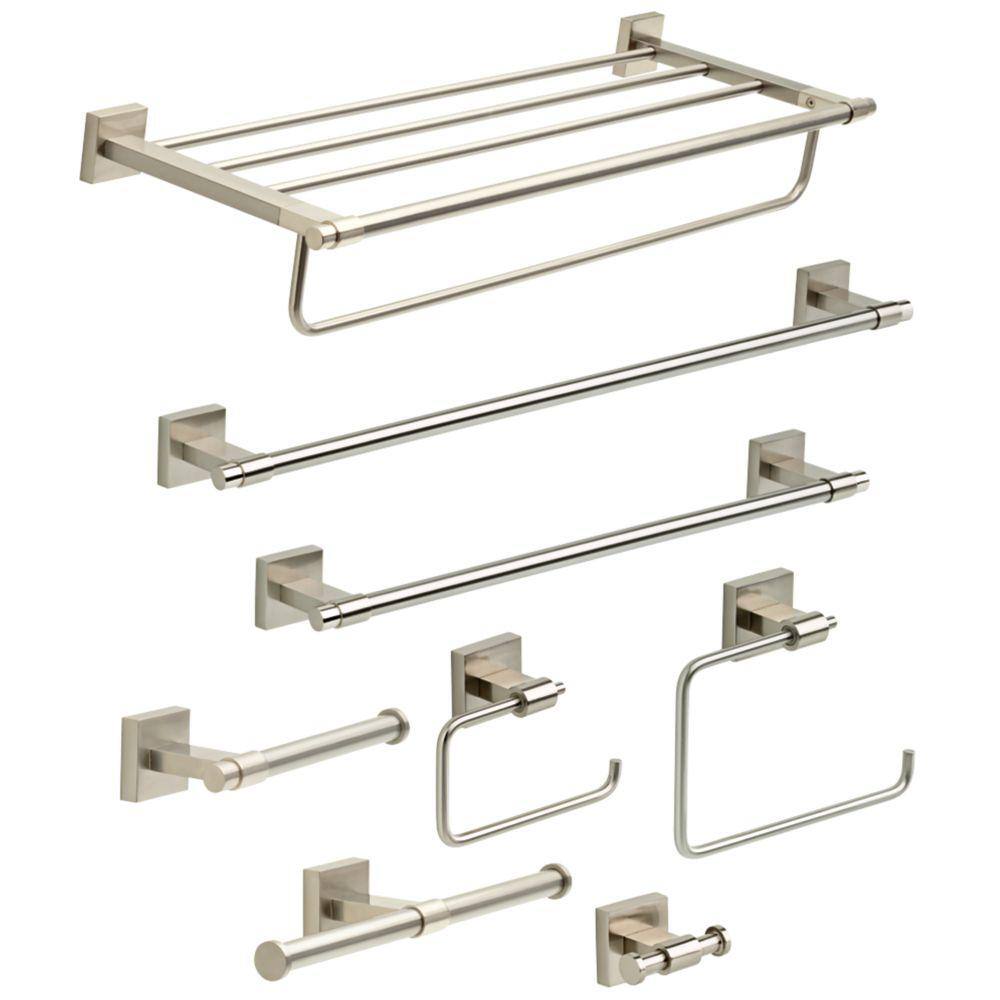Maxted Brushed Nickel Wall Mounted Towel Ring
