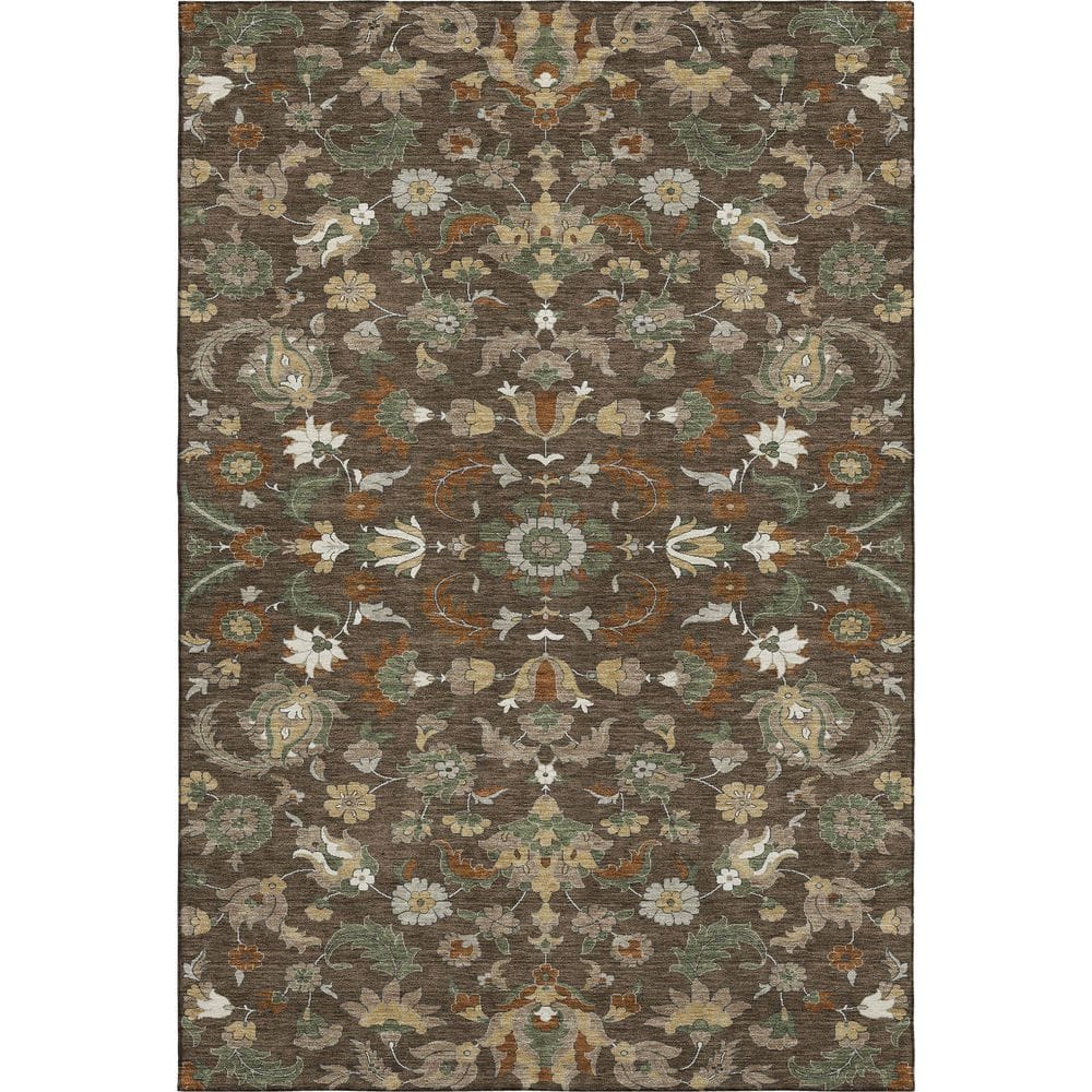 Mayfield Premium Machine Washable Abstract AMF2473 Chocolate 9 ft. x 12 ft. Area Rug price history on PriceWatchPro