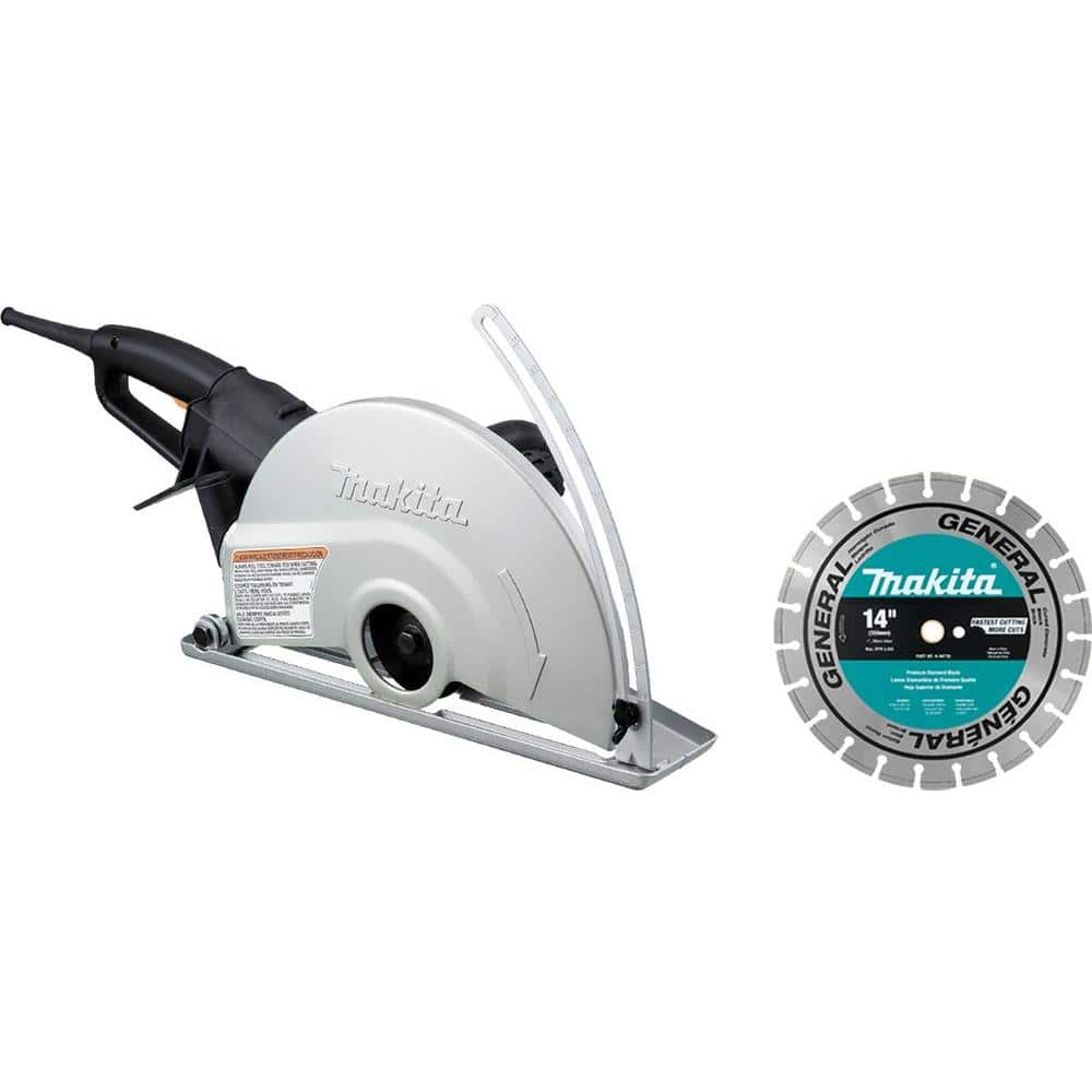 Makita 14 in. Electric Angle Cutter with 14 in. Diamond