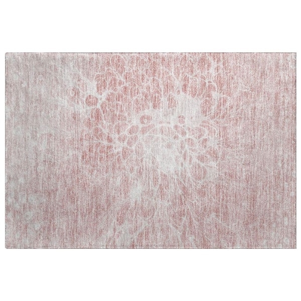 Dream Shag Premium Machine Washable Abstract ADS653 Pink 2 ft. x 3 ft. Accent Rug