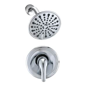 Single-Handle 6-Spray Shower Faucet with 6 Inch High Pressure Rain Shower Head in Chrome (Valve Included)