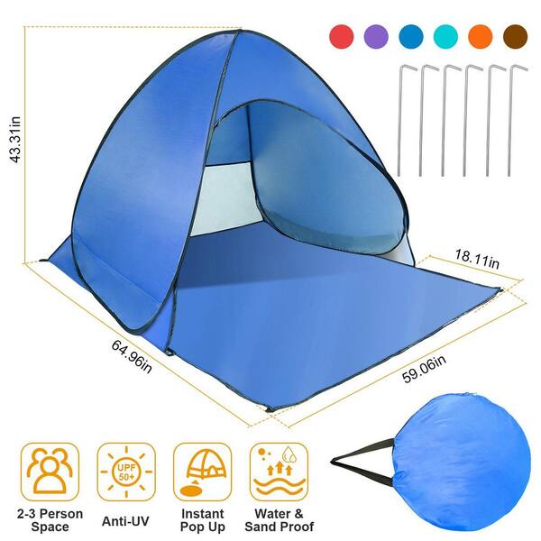cenadinz Pop Up Beach Tent Sun Shade Shelter Anti-UV