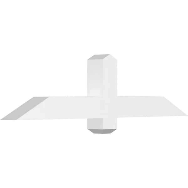 Ekena Millwork Eugene 48 in. W x 12 in. H x 4 in. D Signature Polyurethane Bracket