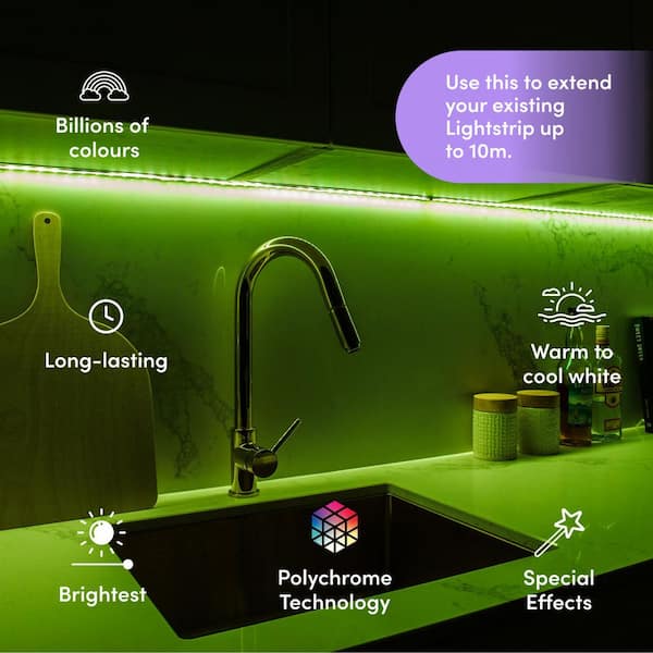 LIFX 40 in. Smart Multi-Color RGB+W Wi-Fi LED Strip Light