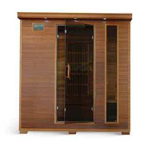 4-Person Cedar Infrared Sauna with 9 Carbon Heaters