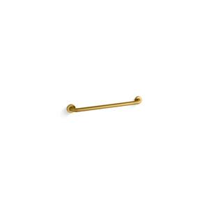 Contemporary 24 in. Grab/Assist Bar in Vibrant Brushed Moderne Brass