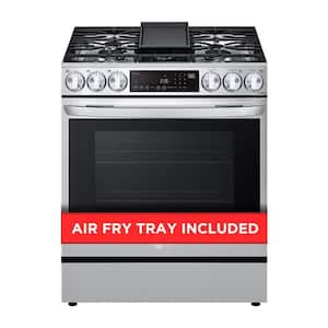 6.3 cu. ft. Slide-in Gas Range with EasyClean, Instaview and Air Fry in Printproof Stainless Steel