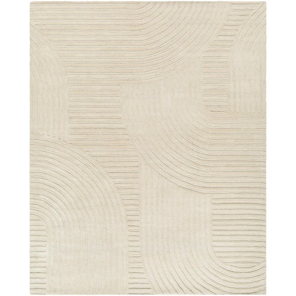Brook Beige Modern 8 ft. x 10 ft. Indoor Area Rug