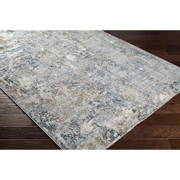 Laila Charcoal Modern Abstract 7 ft. x 10 ft. Area Rug