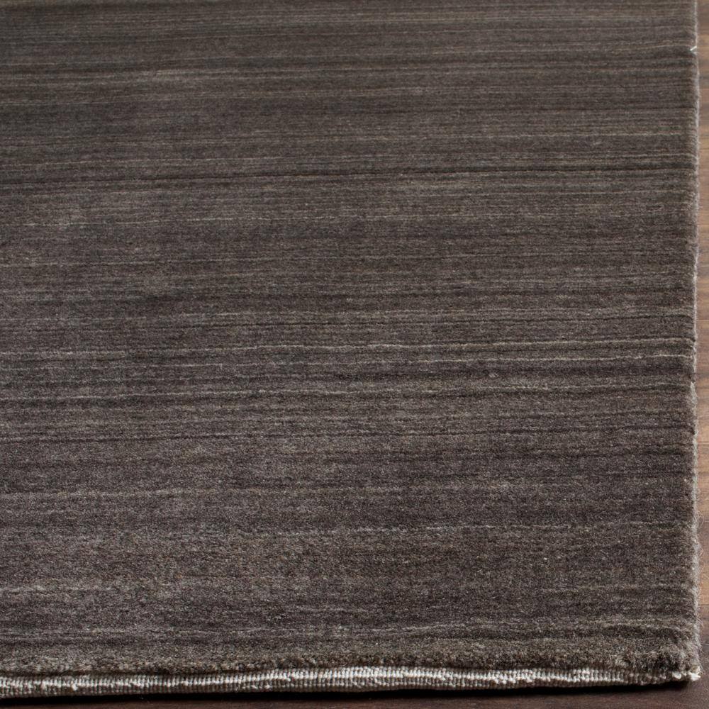 Charcoal Hand-Knotted Wool 6' x 9' Area Rug