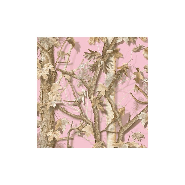 Chesapeake Sawgrass Pink Camo Forest Pink Wallpaper Sample