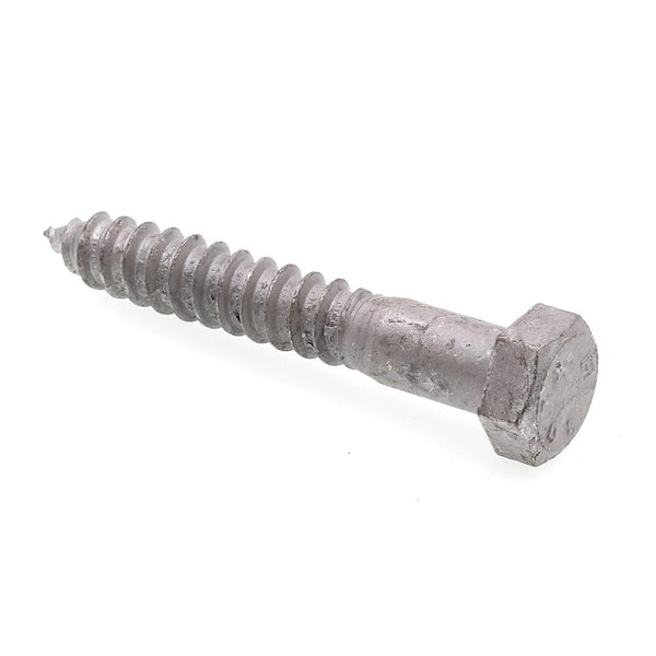 Prime-Line A307 Grade A Hot Dip Galvanized Steel 5/8 in. x in. External Hex  Lag Screws (10-Pack) 9057453 The Home Depot