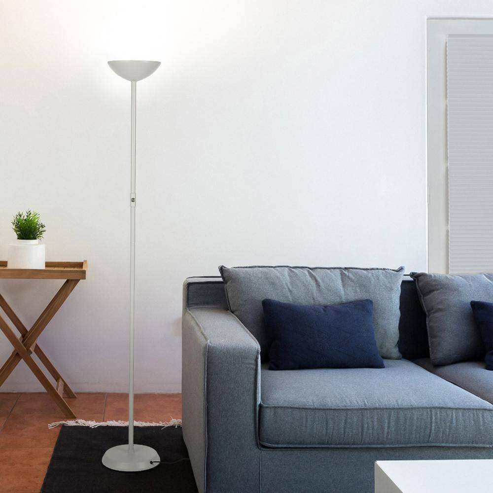 SkyLite 66" White Matte LED Torchiere Floor Lamp for Kids
