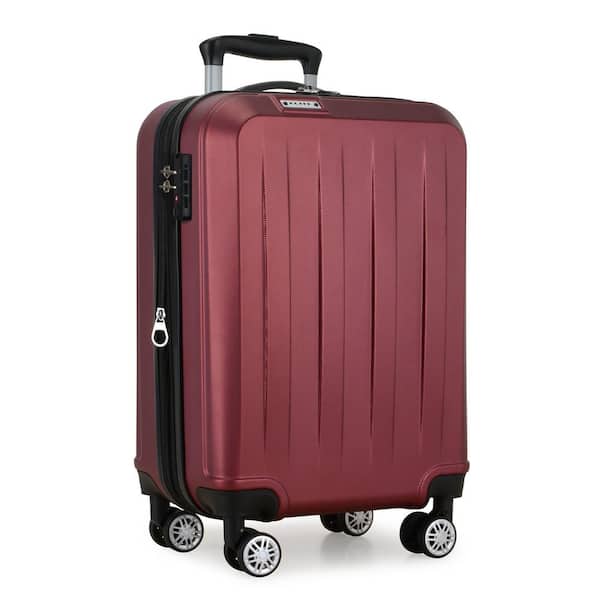 Elite Dori Expandable Carry-On Spinner Luggage, Burgundy