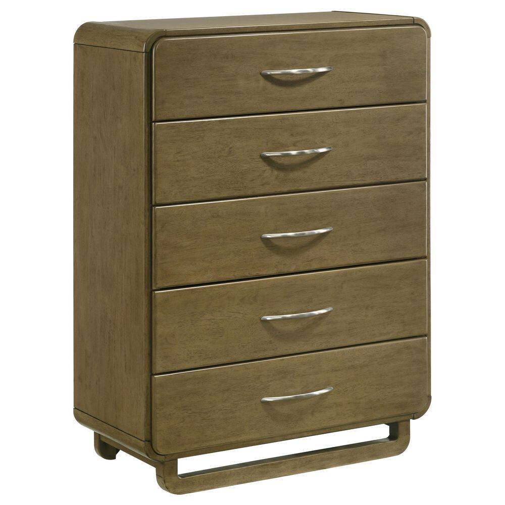 Amsbury Nutmeg 5-drawer 35.5 in. Chest of Drawers price history on PriceWatchPro