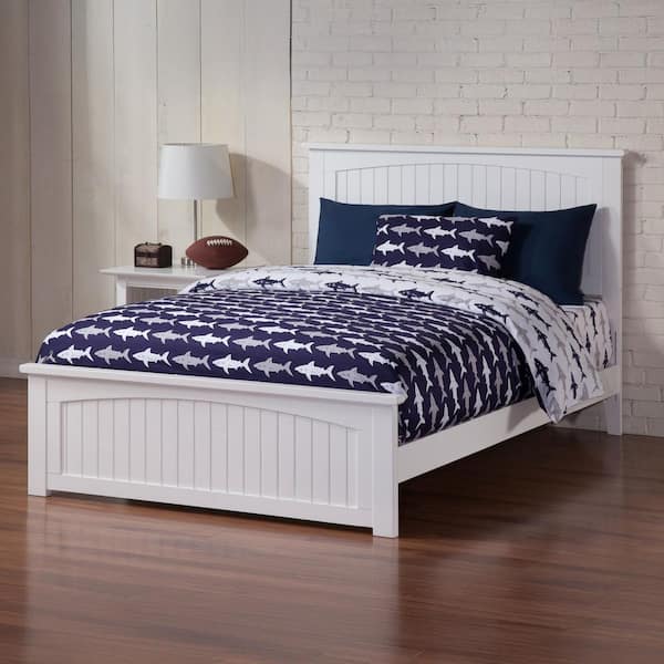 AFI Nantucket White Full Traditional Bed with Matching Foot Board