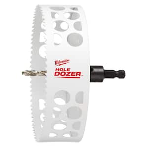 6 in. Hole Dozer Bi-Metal Hole Saw with 3/8 in. Arbor and Pilot Bit