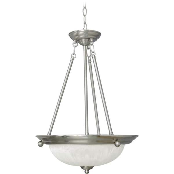 Volume Lighting Marti 3-Light Brushed Nickel Interior Pendant