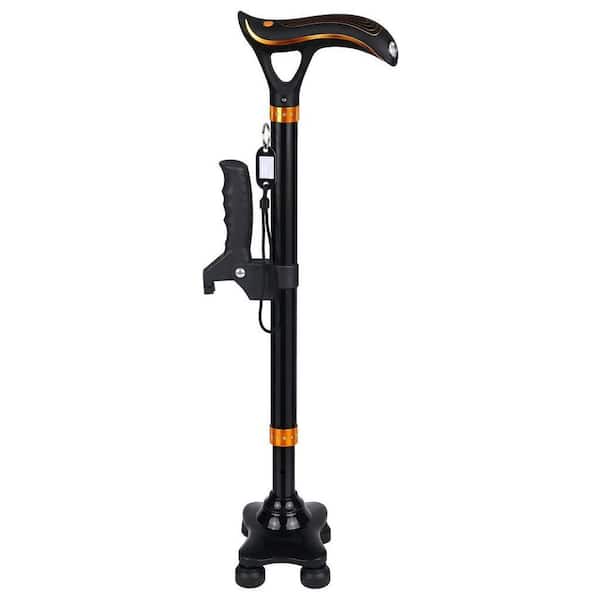 Numhew Foldable Adjustable Smart Alarm Walking Cane with Light for