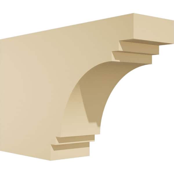 Ekena Millwork Standard Pescadero 4 in. W x 10 in. H x 16 in. D Signature Urethane Rafter Tail Outlooker