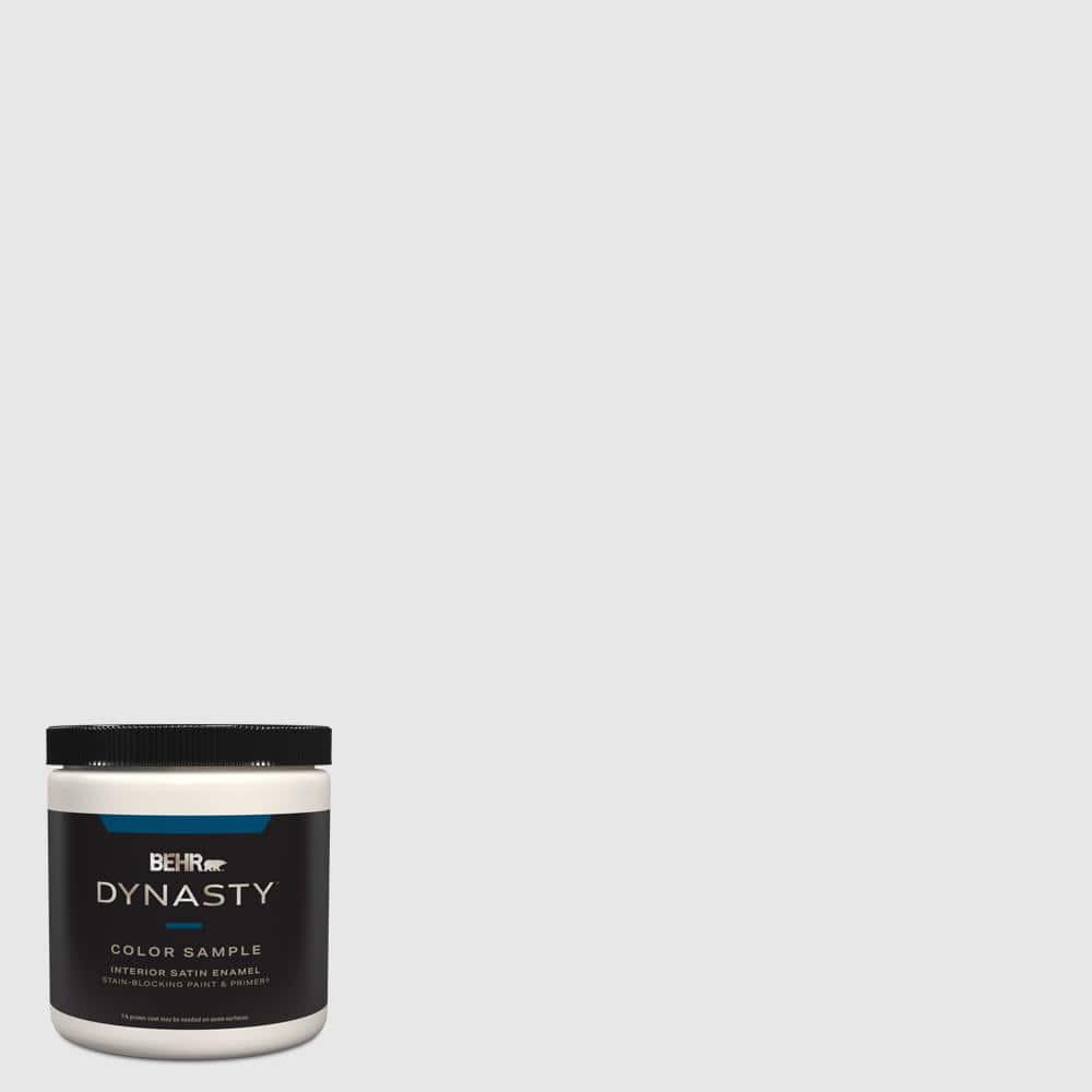 BEHR DYNASTY 8 oz. PRW09 Nimbus Cloud Satin Enamel StainBlocking