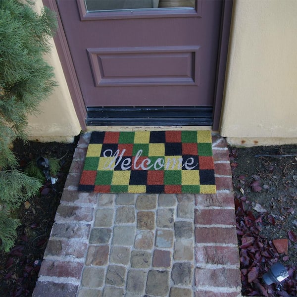 Carpet Funny Door Mat Non Slip Back Rubber Entry Way Doormat Outside Like A  Good Neighbor Stay Over There Standard Outdoor Welcome Mat Office Chair Mat  For Carpet Red Carpet 