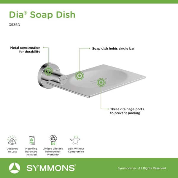 Symmons 353SD Dia Soap Dish Chrome