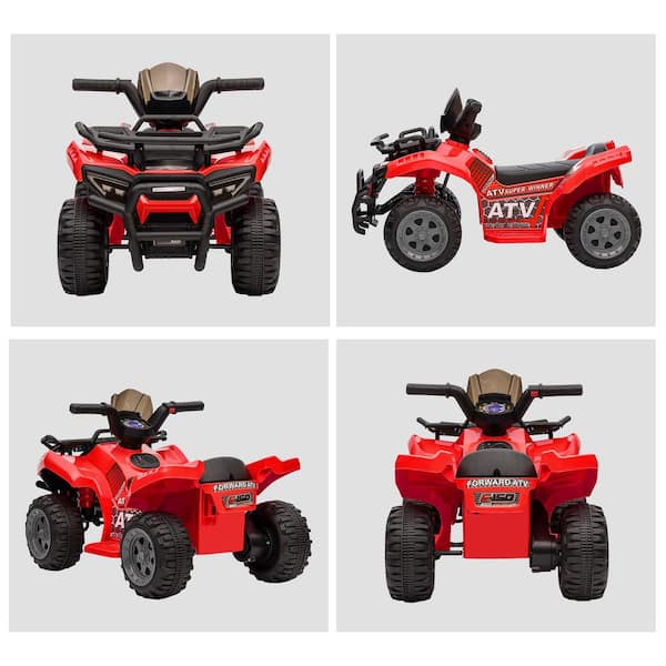 Siavonce Kids Ride-on ATV Wheeler Car 6V Battery Powered