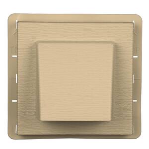 8 in. x 7.875 in. Water Management 4 in. Hooded Vent in #012 Dark Almond