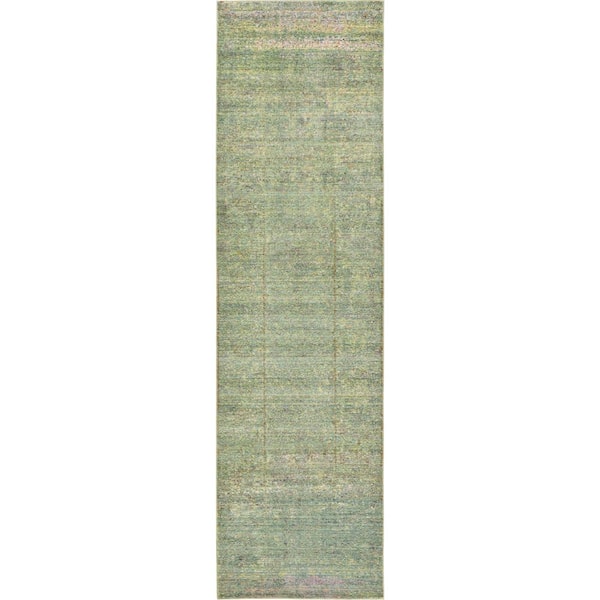 Unique Loom Austin Muse Green 2' 7 x 9' 10 Runner Rug