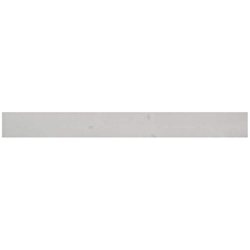 Pure White Rustic Pine Wood Plank Self-Adhesive Set