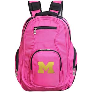 NCAA Michigan Wolverines 19 in. Pink Backpack Laptop