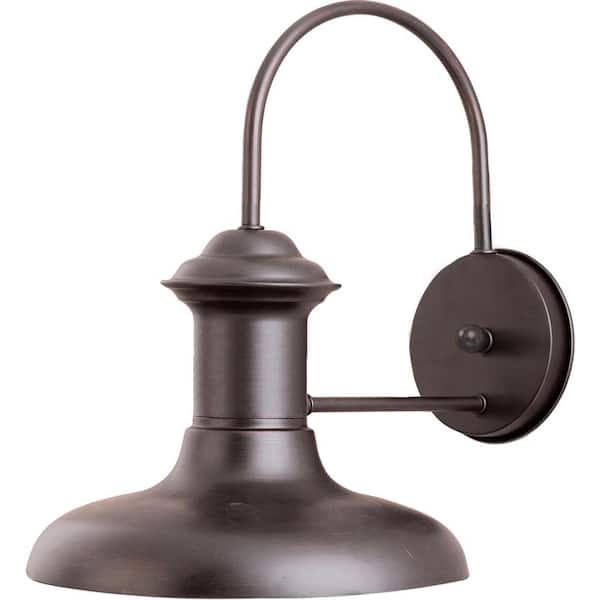 Wharf 1-Light Empire Bronze Outdoor Wall Mount Sconce