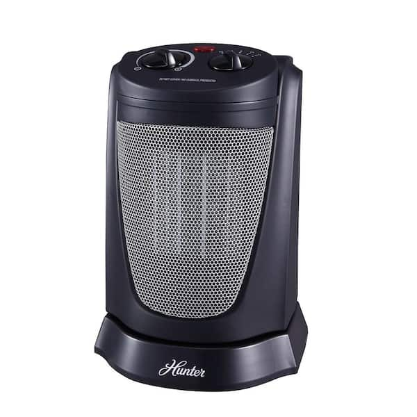 Hunter 1500-Watt Oscillating Ceramic Electric Portable Heater with Thermostat