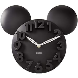 Lake Front Black Mickey Modern Design Big Digit 3D Wall Clock Home Decor Decoration