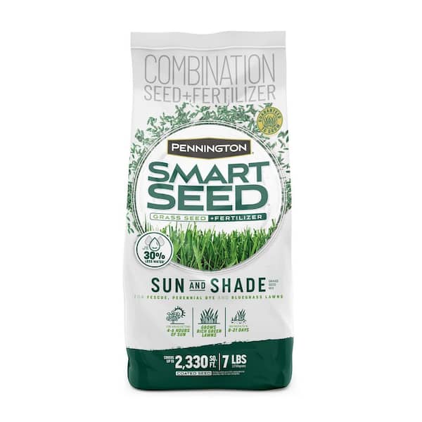 Smart Seed Sun and Shade North 7 lb. 2,330 sq. ft. Grass Seed and Lawn Fertilizer