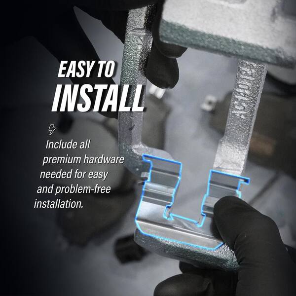 11.25 Inch Drilled Slotted Brake Rotors Rear Drilled Brake Rotors & Pads Kit For Nissan Xterra, Frontier, Suzuki Equator Brake Pads Nissan - Foto 4