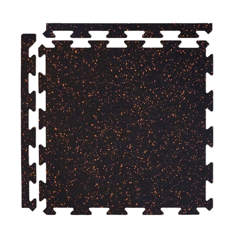 Eco-Lock Isometric Orange 24 in. x 24 in. x 0.25 in. Rubber Gym/Weight Room Flooring Tiles (34 sq. ft.) (8-Pack) price history on PriceWatchPro