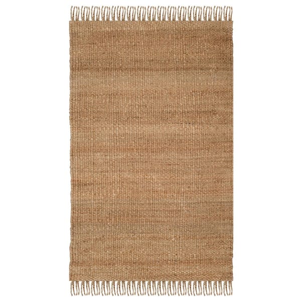 SAFAVIEH Natural Fiber Beige 3 ft. x 4 ft. Gradient Solid Color Area Rug