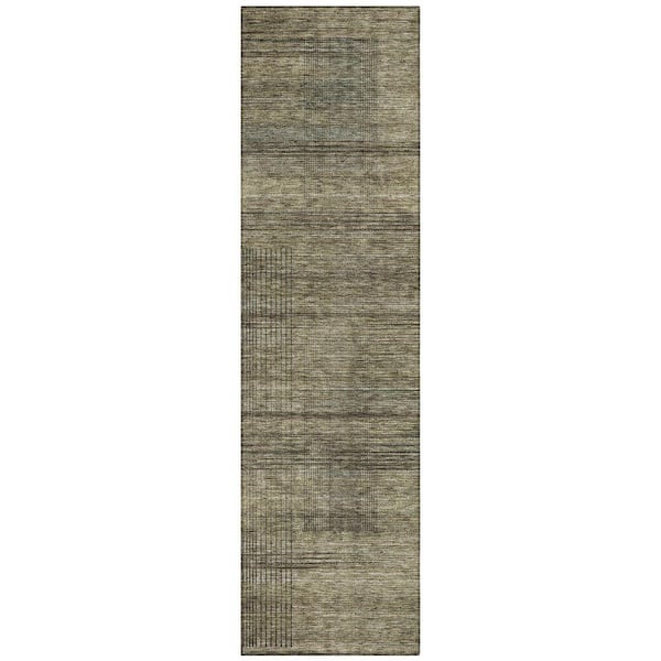 Chantille Machine Washable Indoor/Outdoor Abstract ACN820 Brown 2 ft. 3 in. x 7 ft. 6 in. Area Rug