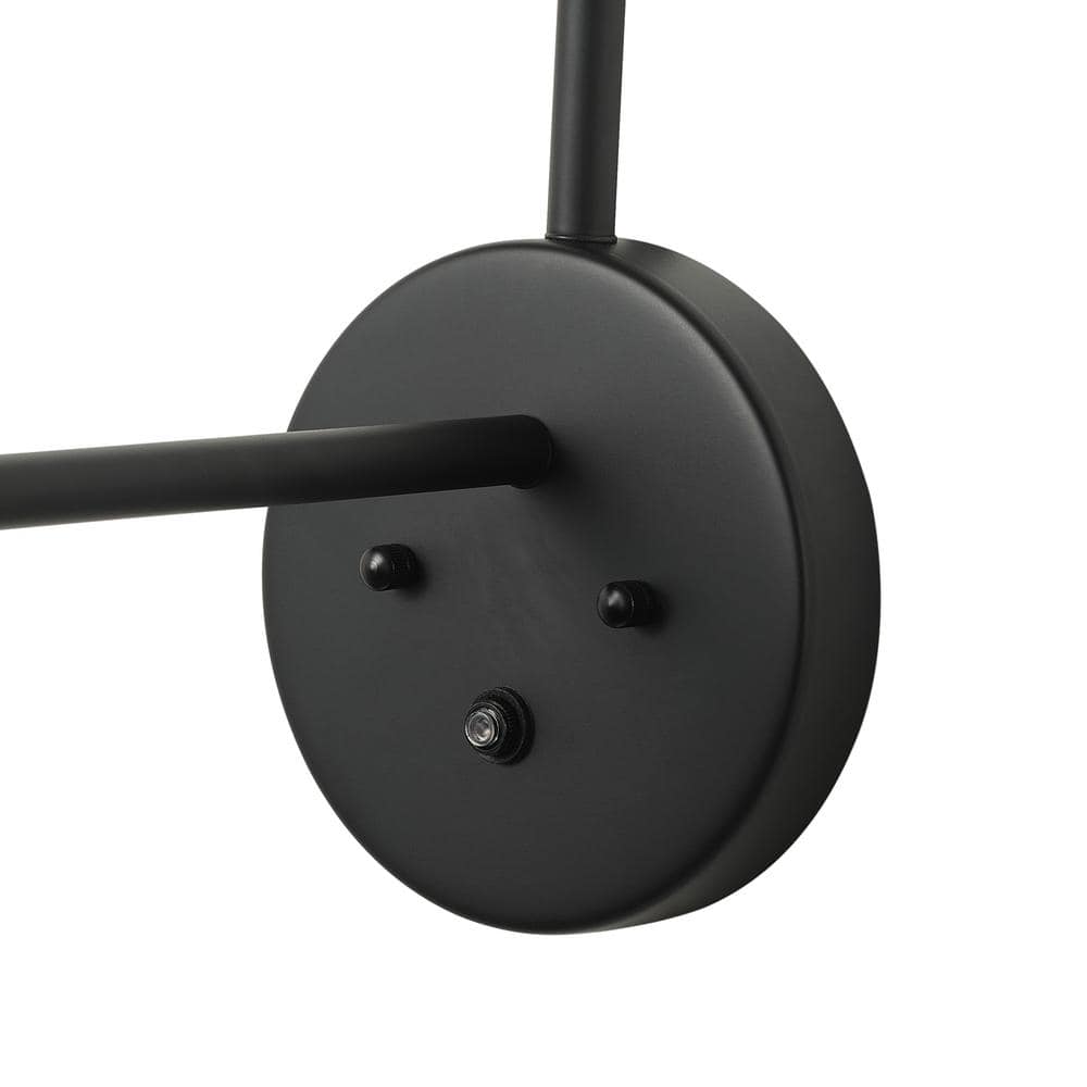 Black Industrial Dimmable Outdoor Wall Light with Dusk-to-Dawn Sensor