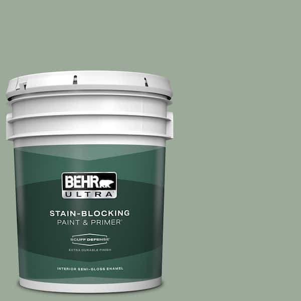 BEHR ULTRA 5 gal. #450F-4 Scotland Road Extra Durable Semi-Gloss Enamel Interior Paint & Primer