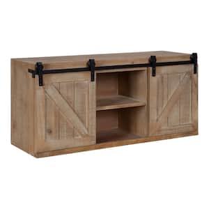 Cates Rustic Brown Accent Storage Cabinet with Doors