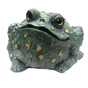 Toad Hollow 15 in. H Super Jumbo Classic Toad Whimsical Home and Garden Statue