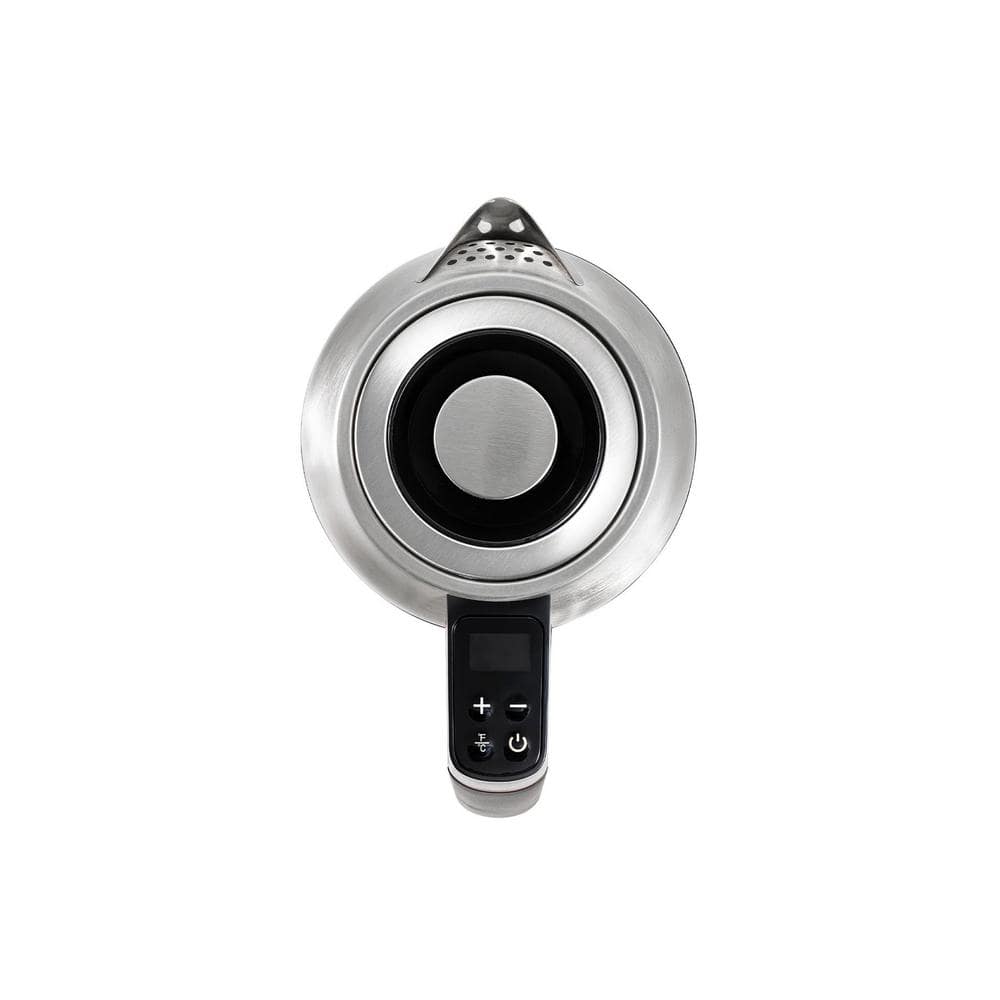 CUCKOO 1.7L Silver Glass Electric Kettle with Tea Infuser