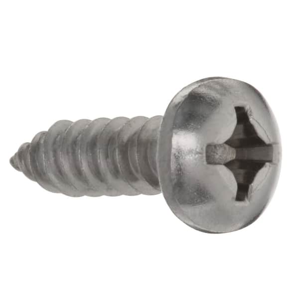 #14 x 3/4 in. Stainless Steel Phillips Pan Head Sheet Metal Screw (2-Pack)