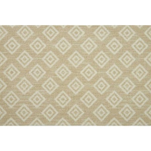 Diamond Park - Sandstone - Beige 13.2 ft. 32.44 oz. Nylon Pattern Installed Carpet