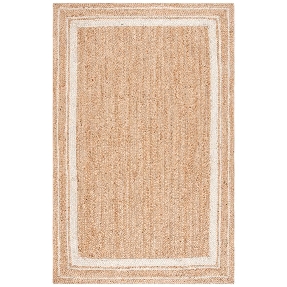 Natural Fiber 4 ft. x 6 ft. Natural/Ivory Solid Color Area Rug price history on PriceWatchPro