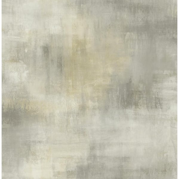 Seabrook Designs Pastel Wash Metallic Gold, Taupe, and Greige Paper Strippable Roll (Covers 56.05 sq. ft.)